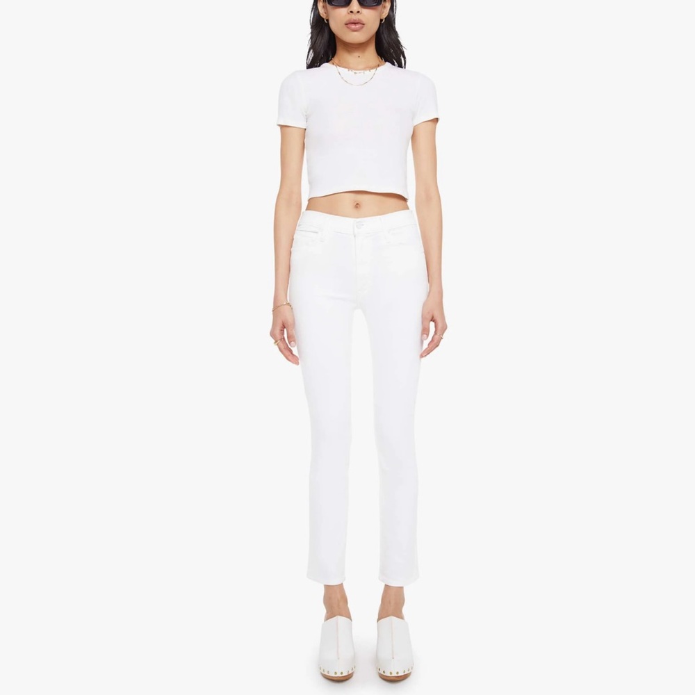 MOTHER Women's Skinny Jeans in Fairest of Them All (cream)